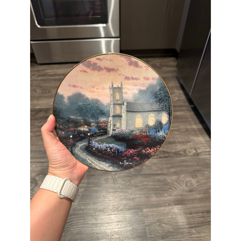 Thomas Kinkade Blossom Hill Church Collectors Plate (Limited Edition)